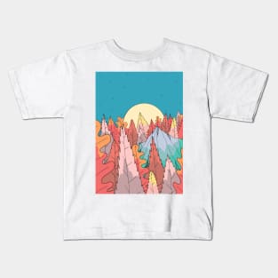 Autumn forest trees Kids T-Shirt